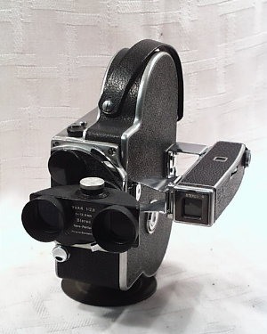 Bolex Stereo lens attached to Turret H16 Camera